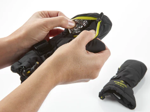 фото Варежки therm-ic warmer ready junior black/lime