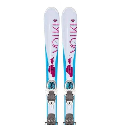 фото Горные лыжи с креплениями volkl 14-15 chica + кр. m 4.5 3-motion jr white/black