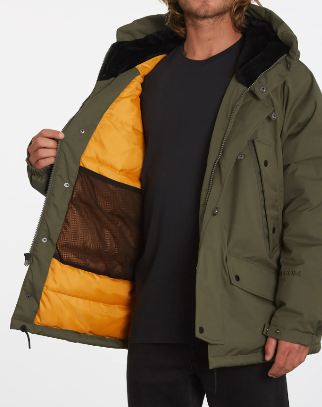 фото Куртка volcom madward 5k jacket service green