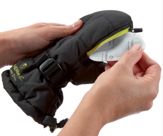 фото Варежки therm-ic warmer ready junior black/lime