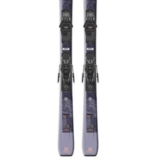 фото Горные лыжи с креплениями salomon 21-22 e distance 76 w + кр. m10 gw (41163900150)