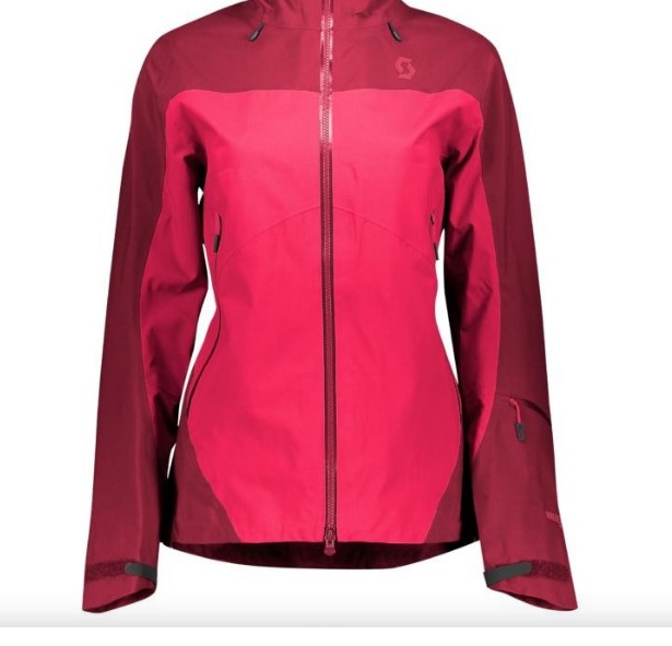 фото Куртка горнолыжная scott jacket w's explorair pro gtx 3l mahogany red/ruby red