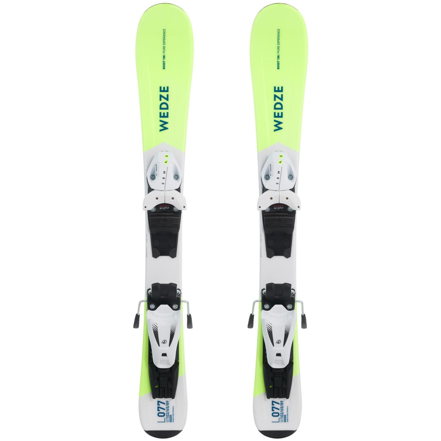 Горные лыжи с креплениями Wedze Boost 100 Kid Yellow + кр. Tyrolia SRM 4.5