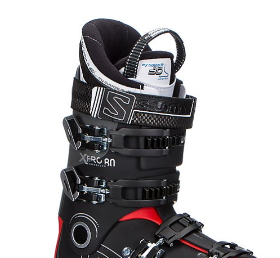 Ботинки горнолыжные Salomon 17-18 X Pro 80 Black/Red, цвет черный-красный, размер 30,5 см L39152700 - фото 4