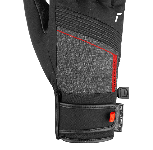 Перчатки Reusch 21-22 Luca R-Tex XT Black/Black Melange/Fire Red, цвет черный-красный, размер 8 6101251 - фото 5