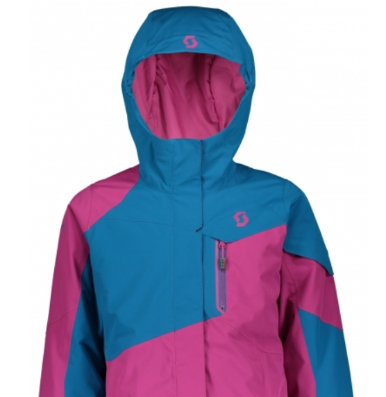 Куртка горнолыжная Scott Jacket G's Vertic Mykonos Blue/Festival Purple, цвет розовый-голубой, размер M 267527 - фото 6