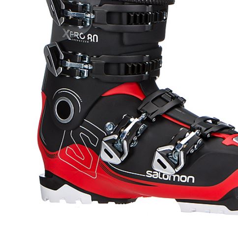 Ботинки горнолыжные Salomon 17-18 X Pro 80 Black/Red, цвет черный-красный, размер 30,5 см L39152700 - фото 2