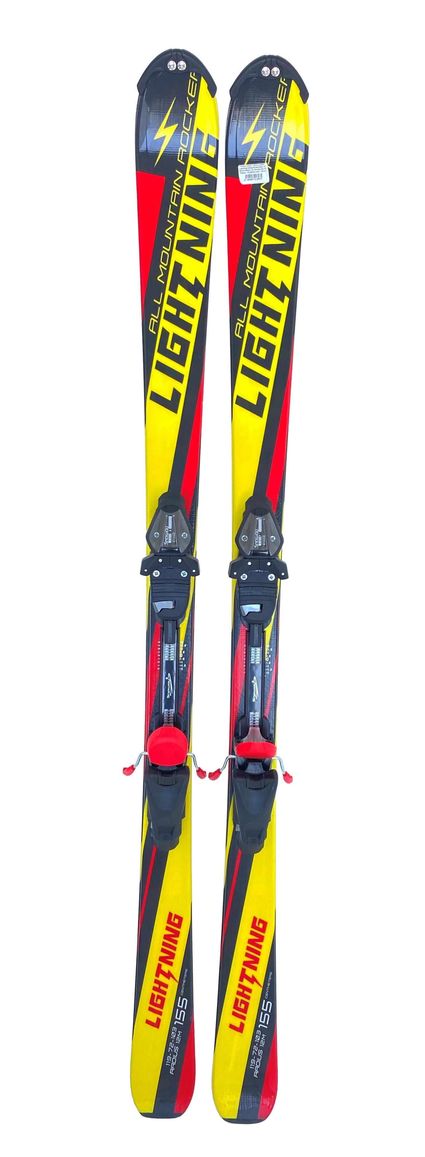 Горные лыжи с креплениями Lightning Xwing All Mountain 72 Black/Yellow + кр. Snoway SX 10
