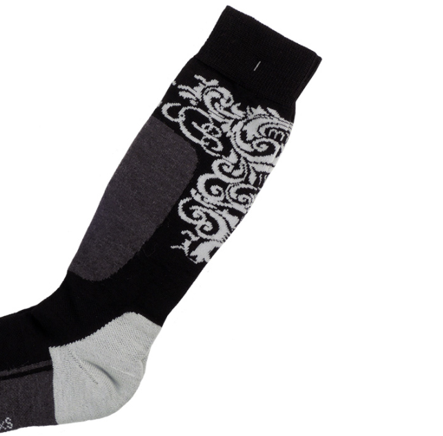 Носки горнолыжные Mico Woman Performance Ski Socks Bianco Nero, цвет черный, размер 33-34 EUR CA0220 - фото 3