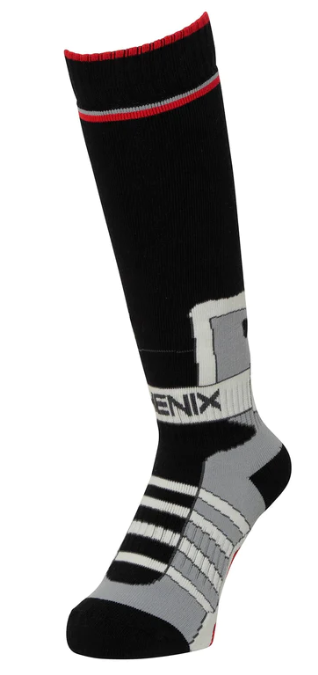   Phenix Retro Future Ski Touring Socks Jr Black/Red