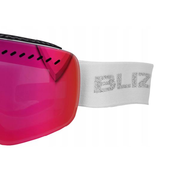 фото Маска blizzard 983 mdavzow shiny white ambel high contrast full revo pink