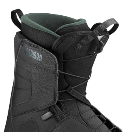 фото Ботинки сноубордические salomon 20-21 titan black/black/green gables