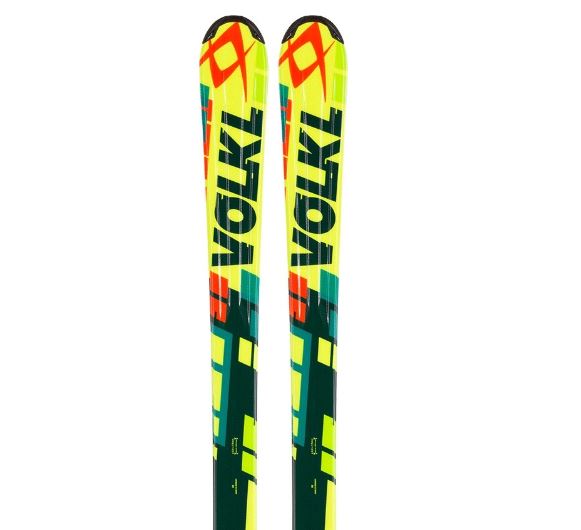 Горные лыжи с креплениями Volkl 14-15 Jr Racetiger SL Yellow Flat кр M 45 Jr