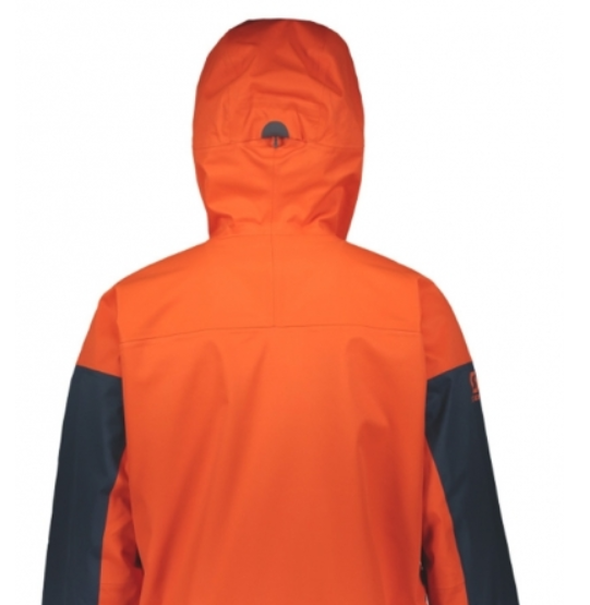 Куртка горнолыжная Scott Jacket Vertic 3L Tangerine Orange/Nightfall Blue, цвет синий-оранжевый, размер S 267486 - фото 4