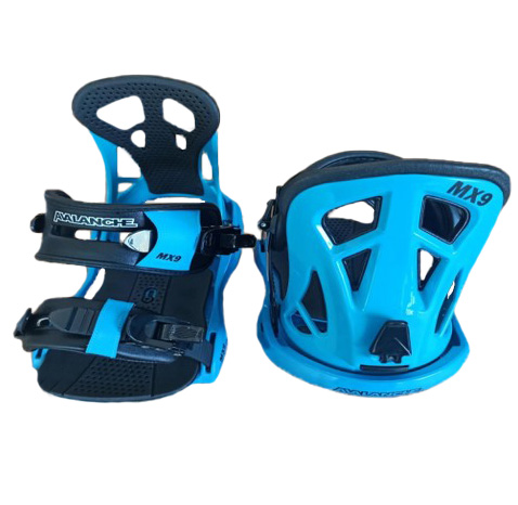 Крепления для сноуборда Talerun MX9 Cyan Blue C, цвет черный-синий, размер L - фото 2