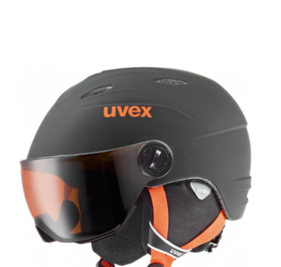 Шлем зимний Uvex Visor Pro Black/Orange Mat Jr, цвет черный-оранжевый, размер 52-54 см 5661912805 - фото 2