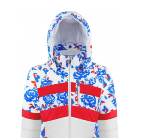 Куртка горнолыжная Poivre Blanc 19-20 Ski Jacket Blue Flower/Multi, цвет белый, размер M 273941-9107001 - фото 2