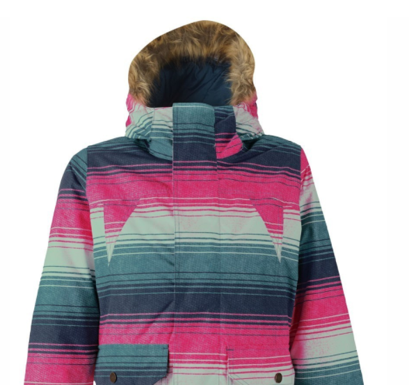 Куртка для сноуборда Burton Wb Cassidy Jk Scout/Pcnc/Blnkt/Stp, размер S - фото 3
