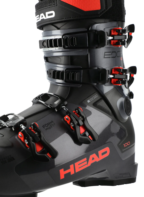 фото Ботинки горнолыжные head 24-25 edge 100 hv anthracite/red