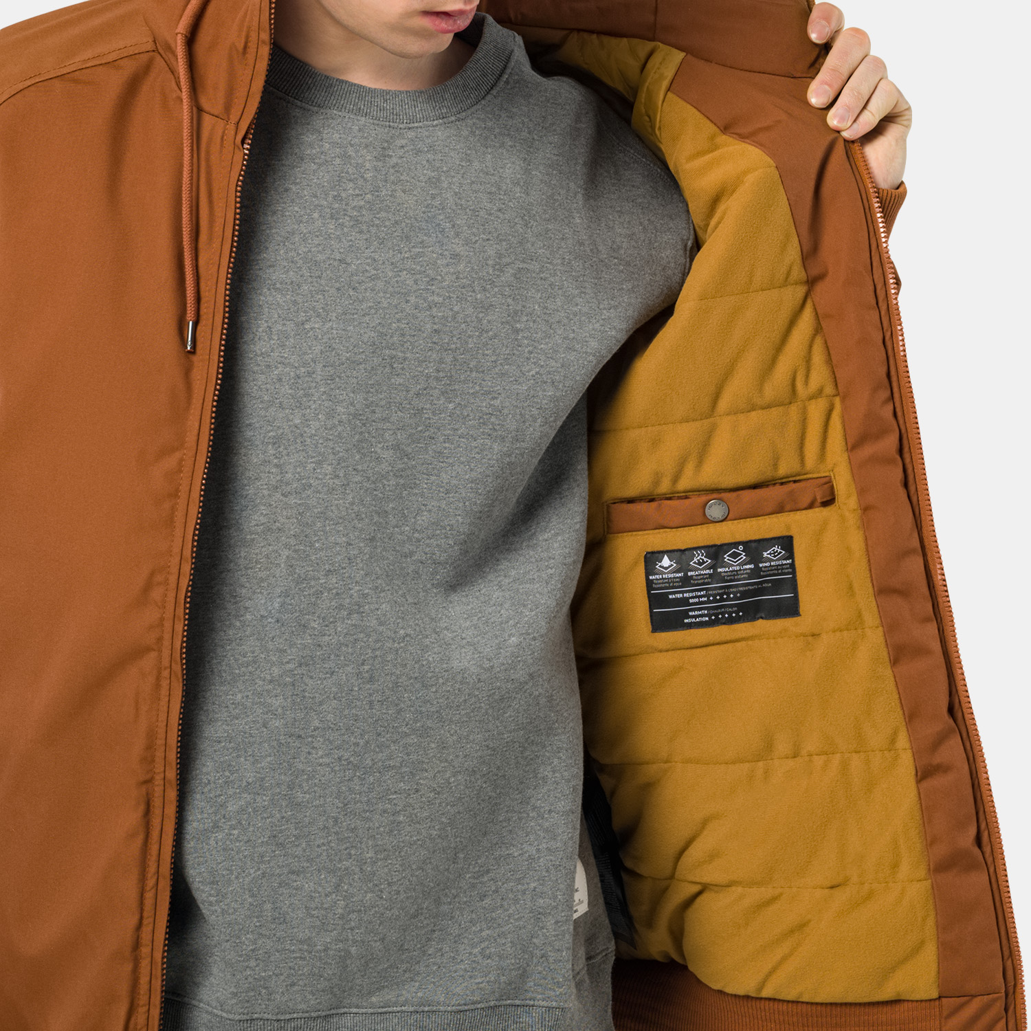 Куртка Volcom Hernan 5K Jacket Mocha, размер M - фото 2