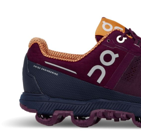 Кроссовки ON 17-18 Cloudventure Mulberry/Salmon, цвет фиолетовый, размер 40,5 EUR 000012.2315 - фото 4