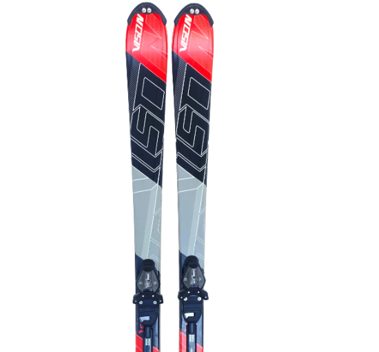 Горные лыжи с креплениями Lightning Vison Red/Grey + кр. Snoway SX 10, цвет красный-серый - фото 2