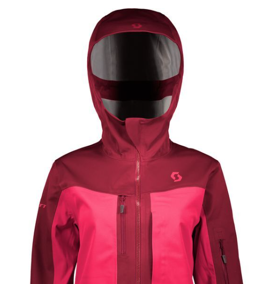 Куртка горнолыжная Scott Jacket W's Vertic 3L Mahogany Red/Ruby Red, цвет бургунди, размер M 261801 - фото 4