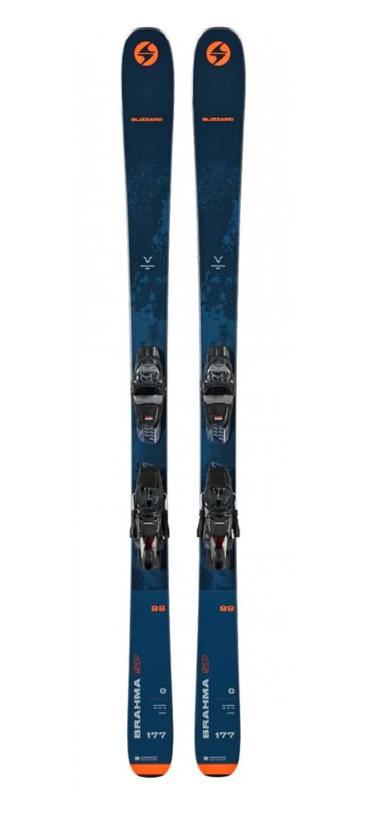 Горные лыжи с креплениями Blizzard 22-23 Brahma 88 SP Blue + кр. TCX 11 Demo (6767U1BC) горные лыжи с креплениями blizzard 21 22 brahma 82 sp grey red кр tpc 10 demo 6564s1bb