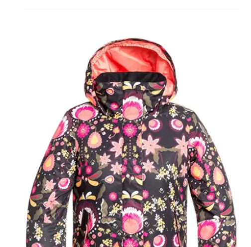 Куртка для сноуборда Roxy 18-19 Jetti Girl Black Folk Winter/Living Coral, цвет черный, размер 10 (дет.) 110505FW20 - фото 6