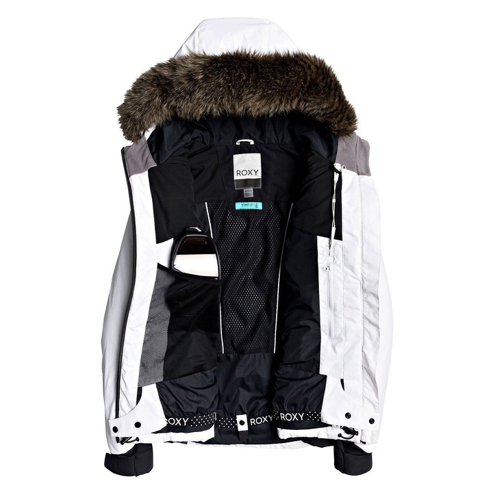 Куртка для сноуборда Roxy 20-21 Breeze Mountain Bright White, цвет белый, размер M ERJTJ03241_WBB0 - фото 2