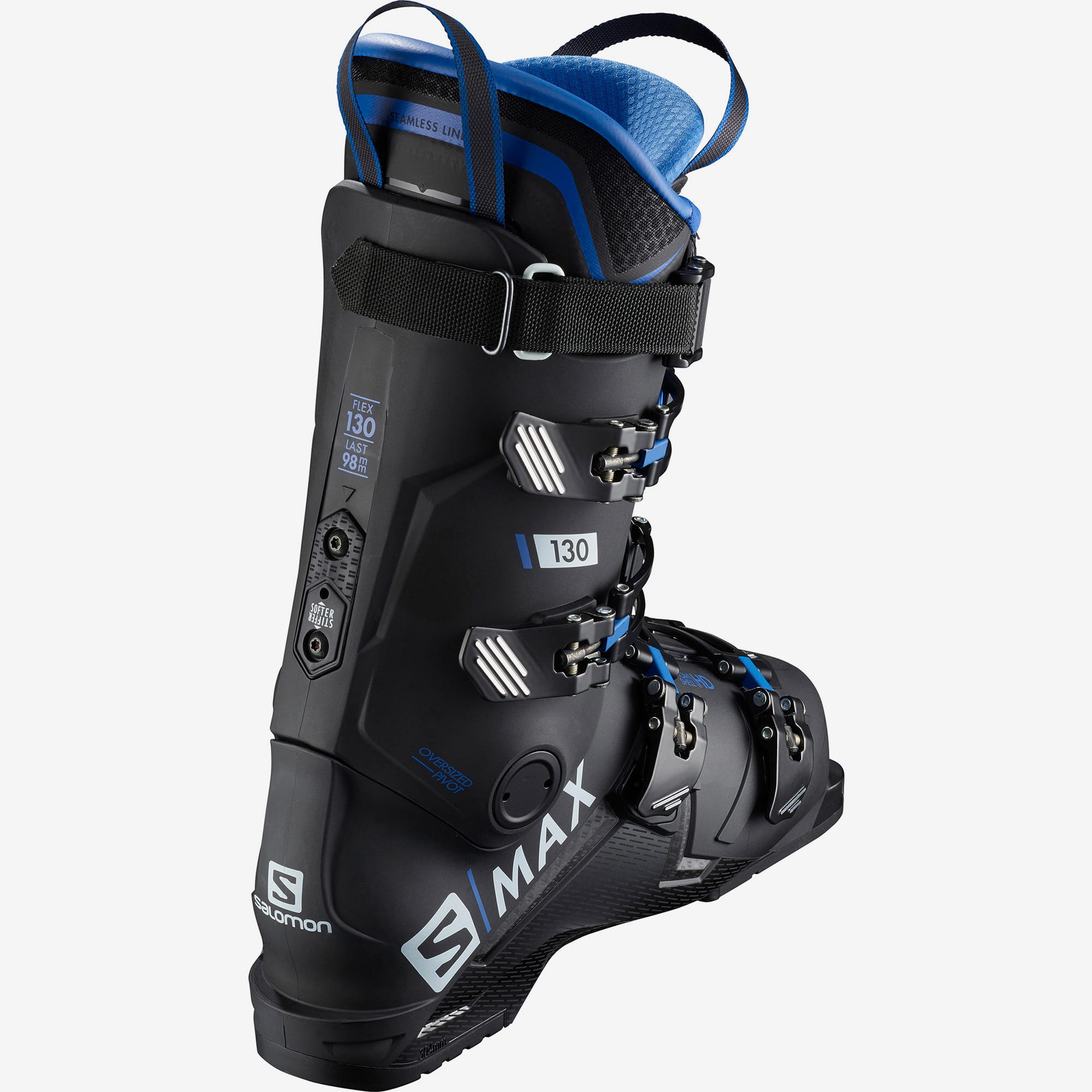 Ботинки горнолыжные Salomon 19-20 S/Max 130 Black/Race Blue, цвет черный, размер 25,0/25,5 см L40877600 - фото 6