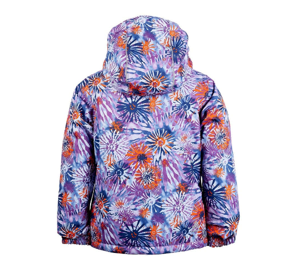 Куртка горнолыжная Kamik Aria Flowerburst Grape/Orange, цвет фиолетовый, размер 92 см KWG6618 - фото 2