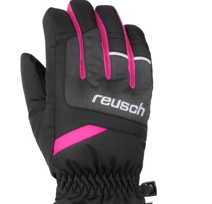 Перчатки Reusch 21-22 Bennet R-Tex XT Junior Black/Black Melange/Pink Glo, цвет черный-розовый, размер 6 6061206 - фото 5