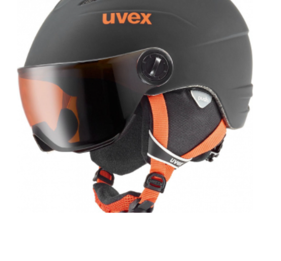 Шлем зимний Uvex Visor Pro Black/Orange Mat Jr, цвет черный-оранжевый, размер 52-54 см 5661912805 - фото 4