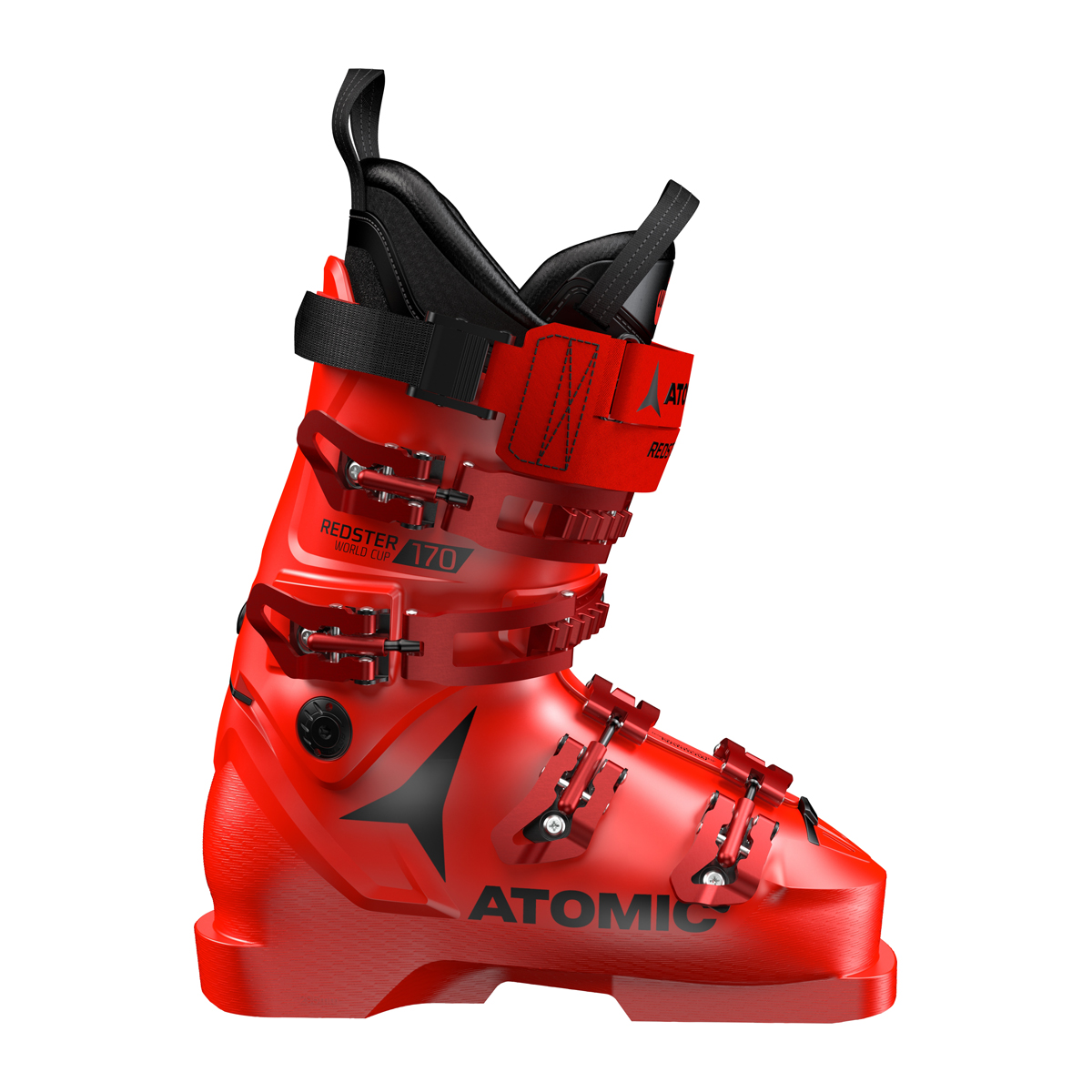 Ботинки горнолыжные Atomic 19-20 Redster WC 170 Black/Red лыжные палки skigo race 1 0 power strap 1 0 карбон 100% 39
