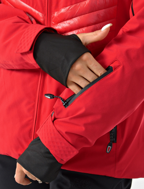 Куртка горнолыжная Alpha Endless W 9262 Dark Red, размер 50 - фото 6