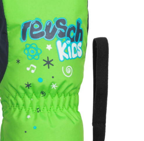 Варежки Reusch 18-19 Kids Mitten Neon Green/Dress Blue, размер 4 4885405 - фото 2