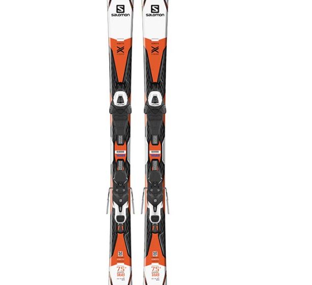 Горные лыжи с креплениями Salomon X-Drive 7.5 R + кр. E Lithium 10 White (37755810), цвет белый-оранжевый L39146600 - фото 3