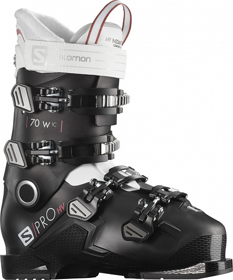 Ботинки горнолыжные Salomon 20-21 S/Pro HV 70 W Black/White, цвет черный, размер 23,0/23,5 см L41175000 - фото 1