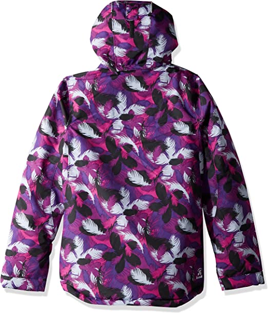 Куртка горнолыжная Kamik Avalon Whimsical Feather Purple Sky/Black, цвет фиолетовый, размер 164 см KWG6627 - фото 2