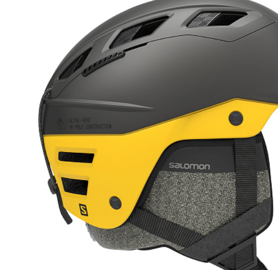Шлем зимний Salomon 20-21 QST Charge Grey/Lemon Chrome, цвет черный, размер S L40838000 - фото 2