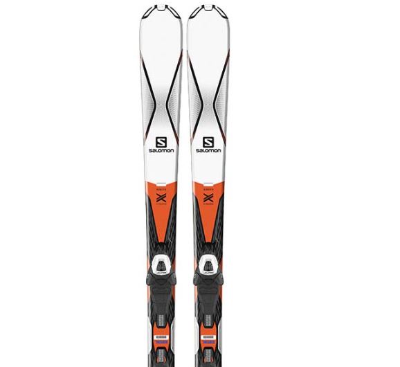 Горные лыжи с креплениями Salomon X-Drive 7.5 R + кр. E Lithium 10 White (37755810), цвет белый-оранжевый L39146600 - фото 2