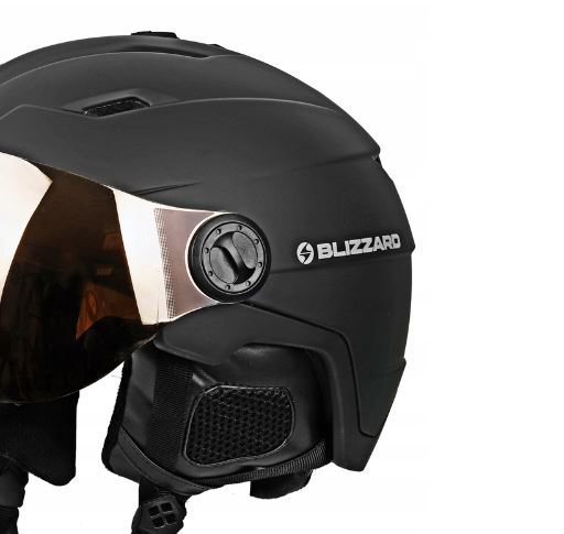Шлем зимний Blizzard 22-23 Double Visor Black Matt Orange Lens, размер 56-59 см - фото 4