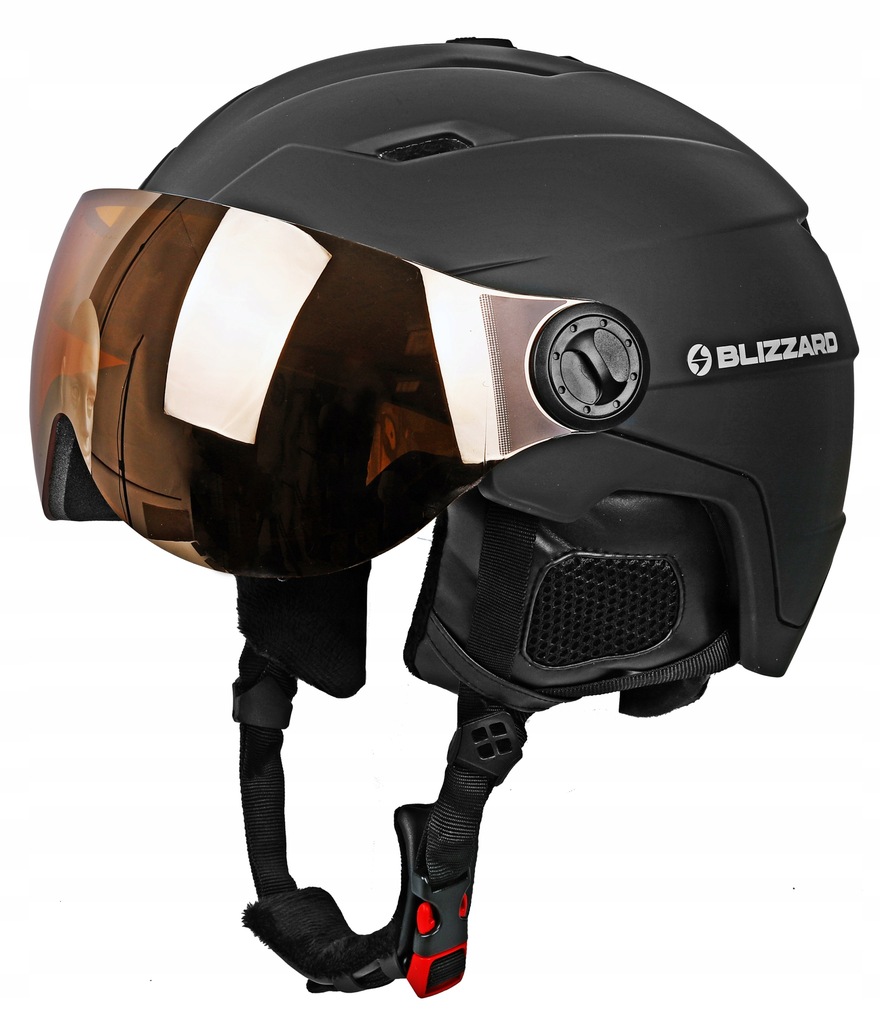Шлем зимний Blizzard 22-23 Double Visor Black Matt Orange Lens, размер 56-59 см - фото 1