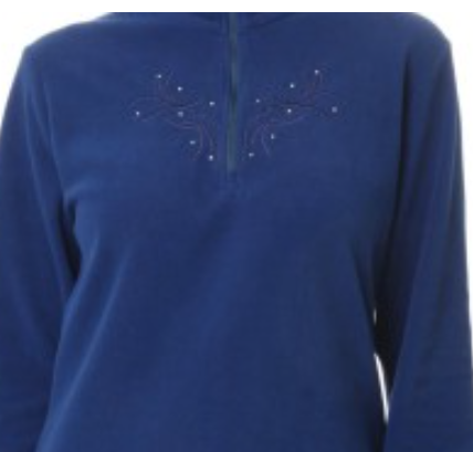 Блузон флисовый CMP Woman Fleece Sweat Nautico, цвет синий, размер L 3g13166 - фото 3