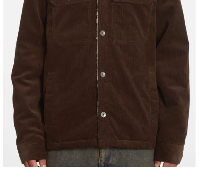 Куртка Volcom Keaton Jacket Dark Brown, размер S - фото 4