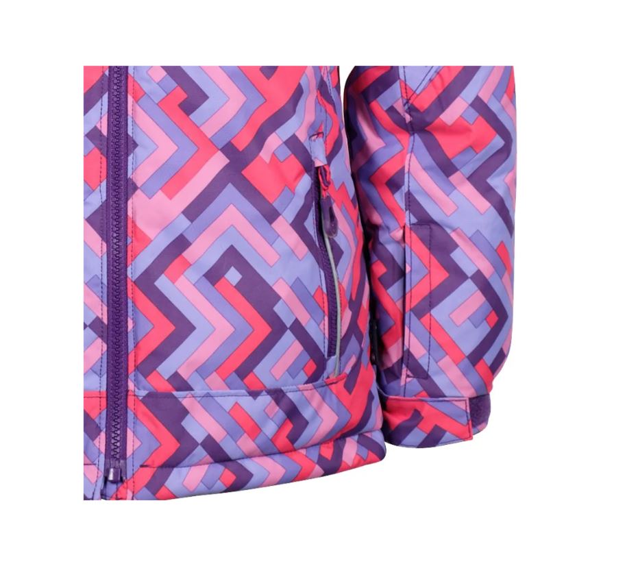 Куртка горнолыжная Kamik Tessie Grid Grape, цвет разноцветный, размер 116 см KWG6856 - фото 3