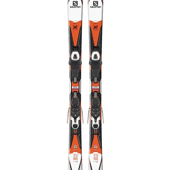 фото Горные лыжи с креплениями salomon x-drive 7.5 r + кр. e lithium 10 black (37755410)