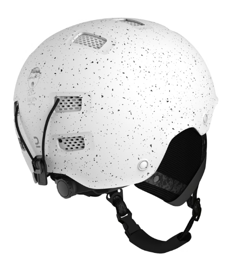 Шлем зимний Wedze H-FS 300 White Dotted, цвет белый-черный, размер L (59-62 см) 4319006 - фото 3