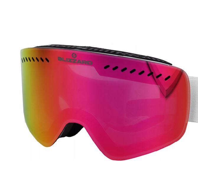 фото Маска blizzard 983 mdavzow shiny white ambel high contrast full revo pink